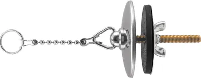 Image de Schmidt Support de chaîne 30 cm, chromé avec rosace, 1 pièce.