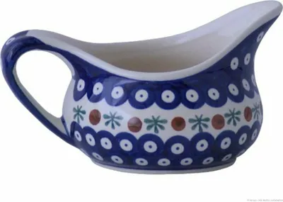 Produktbild von Original Bunzlauer Keramik 450 ml Sauciere  Soßenschüssel 18x9,6 cm im Design 41