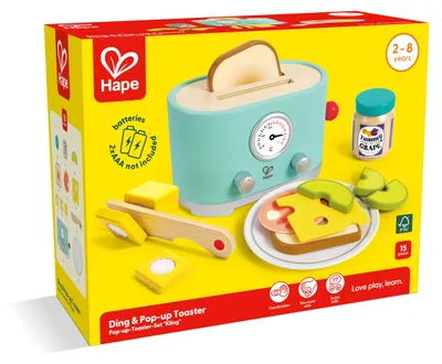 Produktbild von Hape Ding & Pop-up Toaster, Toaster, 2 Jahr(e), AA