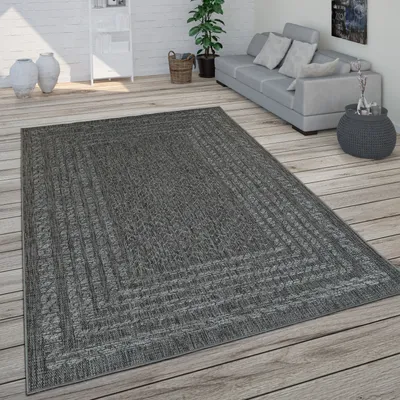 Produktbild von In- & Outdoor Teppich Für Balkon Terrasse, Küchenteppich Im Modernen Skandi-Look Grösse 80x150 cm