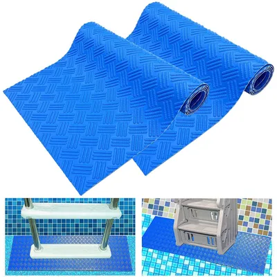 Zdjęcie produktu dla 2 sztuki, wymiar 23x90 cm, mata antypoślizgowa do schodów basenowych - mata zapewniająca bezpieczeństwo na schodach basenowych