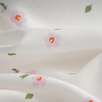 Imagen del producto de Popelina de viscosa, color rosa crema