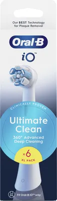 Produktbild von Oral-B iO Ultimate Clean Bürstenköpfe 6 Stück, weiß