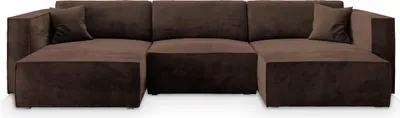 Produktbild von Masseno Ecksofa SARMO M mit Schlaffunktion U-Form, Sofa mit Bettkasten, Wohnzimmersofa, Couch, Soffa, Bettsofa, Couchgarnitur- Braun, MONOLITH 29