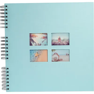 Image de EXACOMPTA album photo à spirale MILANO 320 x 320 mm turquoise