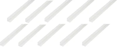 Produktbild von Alberts 10 x Winkelprofil, PVC, weiß, 20 x 20 x 1 mm, Länge 1 m