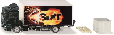 Zdjęcie produktu dla Sieper SIKU 1997 MAN LKW mit Kofferaufbau, Ladebordwand und Gitterbox 1997