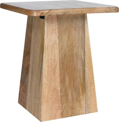 Produktbild von Beistelltisch Caithana quadratisch, mit natürlicher Maserung, in Braun 43 cm