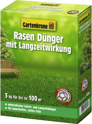 Produktbild von Gartenkrone Rasendünger mit Langzeitwirkung, 3 kg, 7654