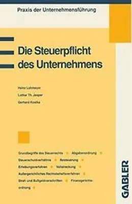 Obrázok produktu pre Die Steuerpflicht des Unternehmens