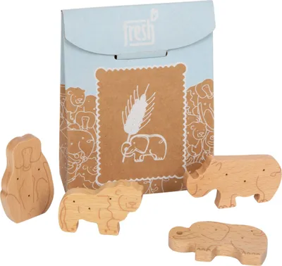 Produktbild von Small Foot - Wooden Play Food Animals Crackers, 8dlg.