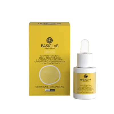 Zdjęcie produktu dla BasicLab Serum regenerujące z 6% ascorbyl tetraisopalmitate 0.5% koenzymem Q10, 15ml