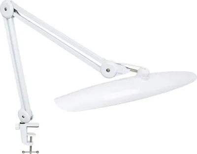Obrázek produktu pro Stolní lampa, 1600 lumenů, nastavitelné kovové rameno, BÍLÁ, 24W