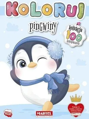 Obrázek produktu pro Pingwiny Kolorowanka dla dzieci Rozwijająca kreatywność