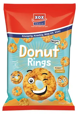 Immagine prodotto di XOX Ciambella Anelli di mais e arachidi Snack al gusto die caramello 110g