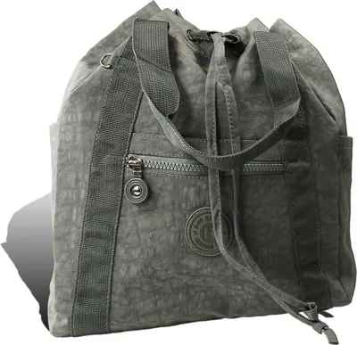Obrázok produktu pre Taška Street batoh crinkle nylon šedá trendy dámska kabelka D2ORJ202K