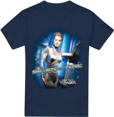 Immagine prodotto di Star Trek - Maglietta "Sette di Nove" da uomo TV5800 (4XL) (blu navy)