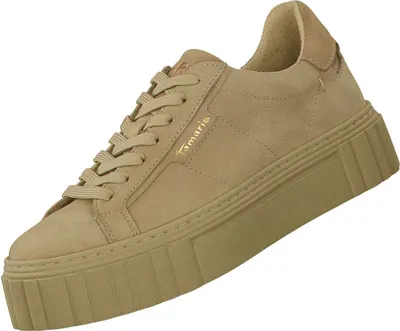 Produktbild von Tamaris Damen Plateau Sneaker Beige