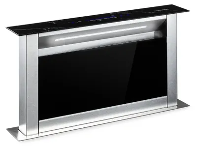Produktbild von Klarstein Downdraft-Dunstabzugshaube, Versenkbare Abzugshaube, Leise Dunstabzugshauben mit Filter, Dunstabzugshaube 60cm, Umluft/Abluft Dunsthaube mit 10 Stufen, Dunstabzug 576 m³/h Luftstrom