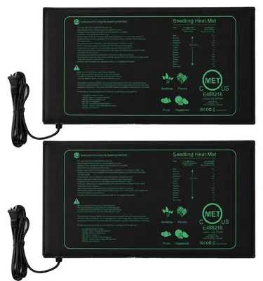 Productafbeelding van Verwarmingsmat met thermostaat, 2 verwarmingsmatten met 1 controller, 30 watt