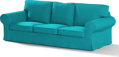 Produktbild von Dekoria Bezug für Ektorp 3-Sitzer Schlafsofa, neues Modell (2013), türkis, 40cm x 30cm x 60cm