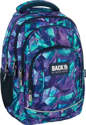 Produktbild von Backup Grosser Schulrucksack Für Jugendliche Kristall 3D Figuren
