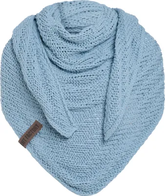 Produktbild von Knit Factory Sally Dreiecksschal - Celeste - 220x85 cm