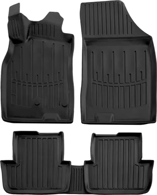 Image de 3D Tapis De Sol en Caoutchouc Premium Pour Renault Megane 3 2008-2015 5pcs, Bord Haut, Noir, Antidérapant, Toutes Saisons