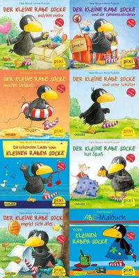 Immagine prodotto di Pixi-8er-Set 193: Der kleine Rabe Socke (8x1 Exemplar)