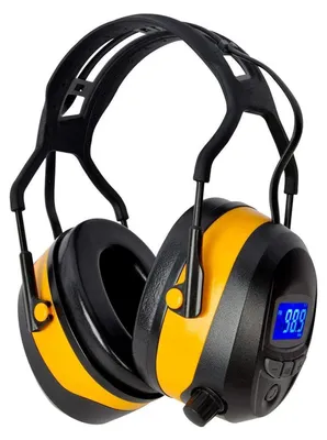 Produktbild von Kapselgehörschutz mit Radio, Bluetooth, FM | NRR 29dB | Gelb
