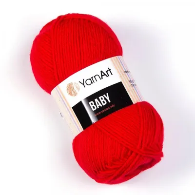 Obrázek produktu pro Yarn Art Baby 156 Red Pletací příze
