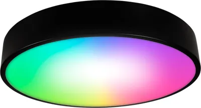 Produktbild von Wifi LED-Deckenleuchte McShine 36W, 4.450lm, Ø40cm, CCT+RGB, schwarz