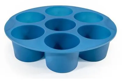 Productafbeelding van Muitomas AIRFRYMUFFINBL, Muffinbakvorm, Rond, Siliconen, Glad oppervlak, 200 °C, Blauw