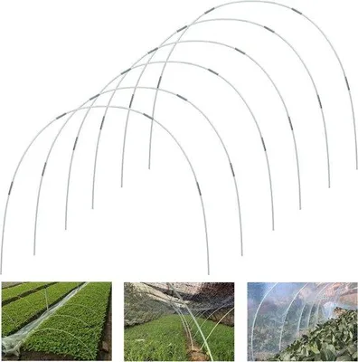 Produktbild von Kunststof plantentunnel 7 Ft afneembare broeikas ringen voor plantenafdekking folietunnel glasvezel bogen