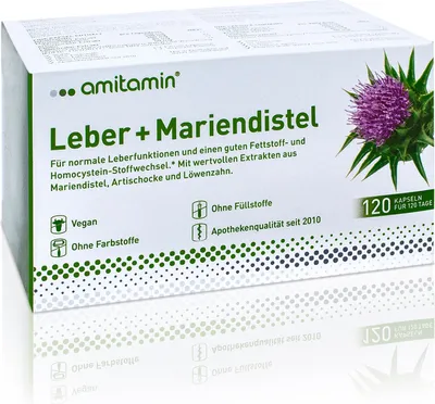 Immagine prodotto di Amitamin Cardo Mariano+Capsule di fegato 120 Capsule