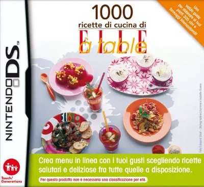 Produktbild von Nintendo 1000 ricette di cucina di ELLE à table, Nintendo DS, Simulation, E (Jeder)