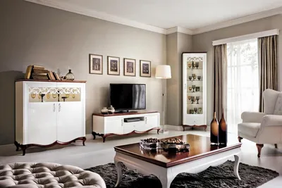 Produktbild von Wohnzimmer Set TV-Lowboard Holzmöbel s Sideboard Komplett Eckvitrine