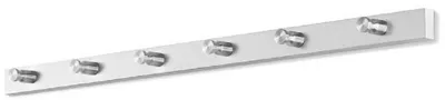 Produktbild von ZACK ACCOLO, Wand-montiert, Edelstahl, 6 Haken, Edelstahl, Edelstahl, Gebürstet