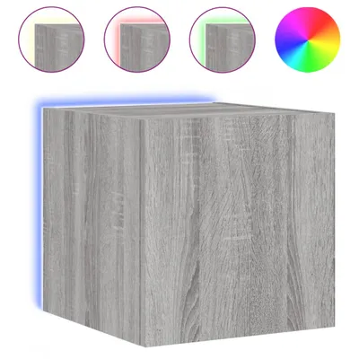 Immagine prodotto di Mobile TV a Parete con Luci LED Grigio Sonoma 30,5x35x30 cm
