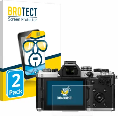Produktbild von 2x Für OM System OM-3 Schutzfolie BROTECT Displayschutz Display Schutz Folie Klar Transparent