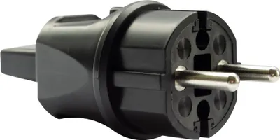 Produktbild von Illu Anschlussstecker schwarz für Illu Lichterkette Flachbandkabel H05RNH2-F