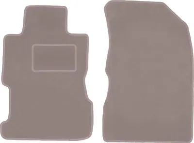 Image de Tapis de sol en velours pour Honda Civic VII sedan (2001-2005) - tapis de sol avant LUX beige (2 pièces)