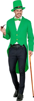 Produktbild von Grüner Frack Saint Patrick Herren - L