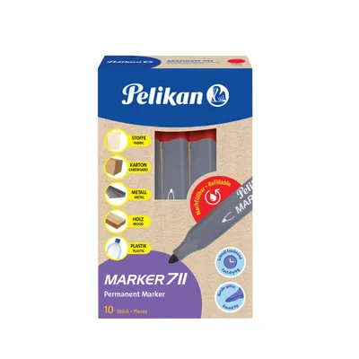 Image de Pelikan Permanent Marker 711 Rot Runddocht
