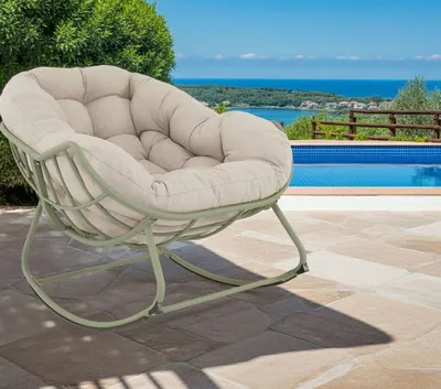 Produktbild von Lesli Living Schaukelsessel Cozy Beige