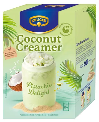 Obrázok produktu pre Krüger, typ Coconut Creamer Pistachio Delight, balenie 10 x 20 g, celková hmotnosť 200 g