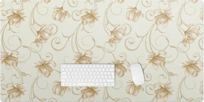 Produktbild von Blumenornament – Schreibtischunterlage – Rutschfeste Tischunterlage – Schreibtischmatte für Büro & Zuhause – Schreibunterlage – Mauspad – Tischmatte – 120 x 60 cm
