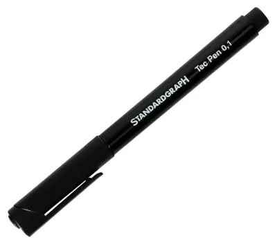 Produktbild von Standardgraph Fineliner Tec Pen Linienbreite 0,1 mm, schwarz