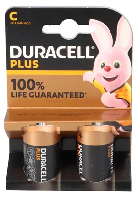 Obrázek produktu pro DURACELL Plus Baby / C / LR14 balení po 2 kusech