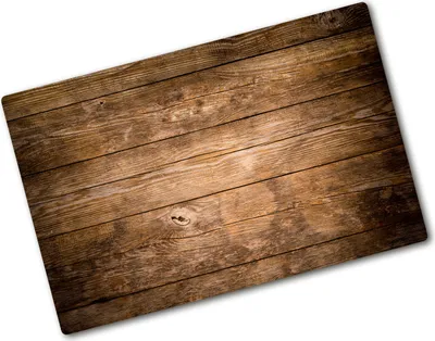 Produktbild von Tulup Glas Herdabdeckplatte - 80x52 cm - Glaskeramikkochfeld-Abdeckung Spritzschutz Glasabdeckplatte - Einteilig - Sonstige - Holz - Braun
